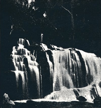 Wodospad na Rio Dourado Lencoes, 1895 autorstwa Axel Frick