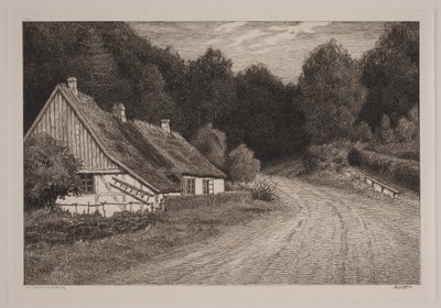 Dom wiejski przy lesie autorstwa Axel Holm