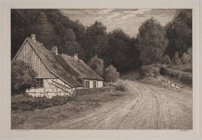 Dom wiejski przy lesie autorstwa Axel Holm