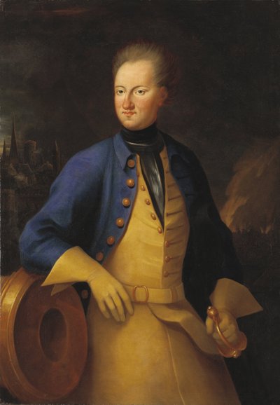 Charles XII ou Carl de Suede - Portret króla Szwecji Karola XII (1682-1718), autorstwa Sparre