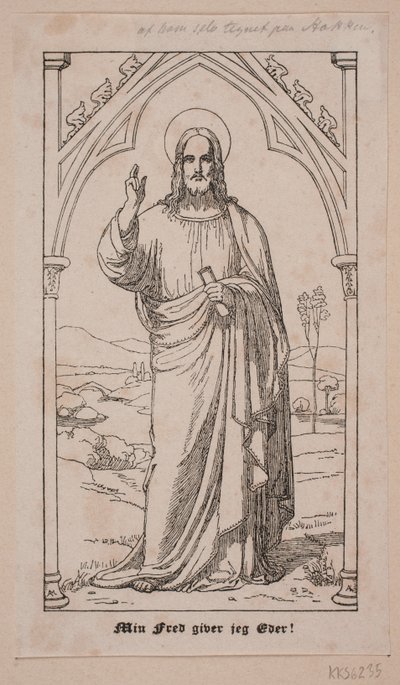 Błogosławieństwo Chrystusa autorstwa Axel Theodor Kittendorff
