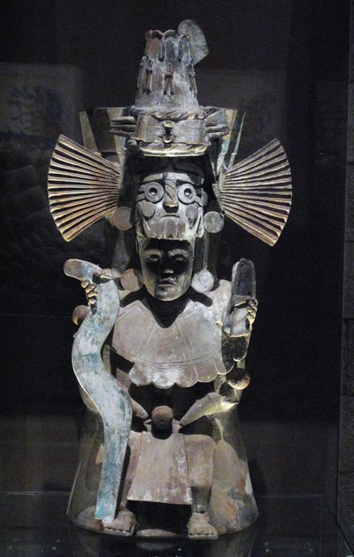 Kadzidło w postaci boga Tlaloca, Tlahuac, późny okres postklasyczny, ok. 1500 autorstwa Aztec
