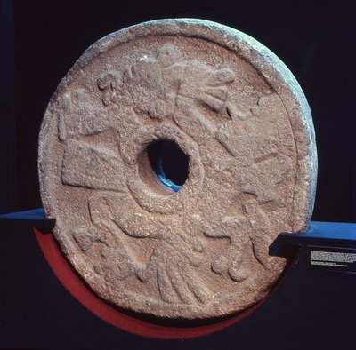 Kamień używany w grze w pelota autorstwa Aztec