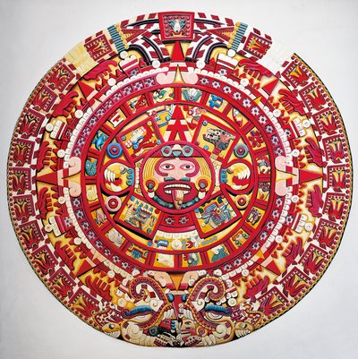 Rekonstrukcja kalendarza słonecznego autorstwa Aztec Aztec