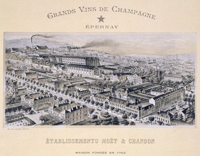 Firma Moet & Chandon, Epernay, z La France Vinicole, wydana przez Moet & Chandon autorstwa B. Arnaud