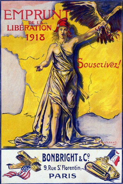 "" The Loan of Liberation 1918 киноны зурагт хуудас: Бүртгээрэй! "" - өвчтэй. Б. Чаванназ, Эрх хуулиар хамгаалагдсан.poli autorstwa B. Chavannaz