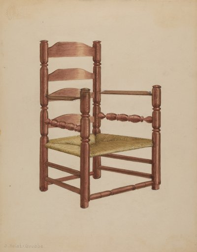Krzesło autorstwa B. Holst Grubbe