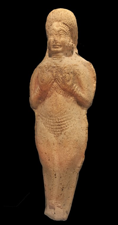 Figurka nagiej kobiety. Terakota, Babilon, 2. tysiąclecie p.n.e. Musée de la Castre w Cannes. autorstwa Babylonian