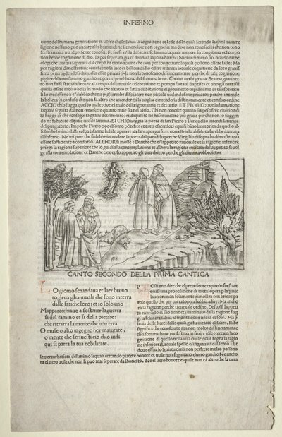 Dante i Wergiliusz z wizją Beatrycze, c. 1481-1485. autorstwa Baccio Baldini