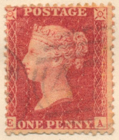 Znaczek pocztowy Penny Red, 1841 autorstwa Bacon and Co Perkins