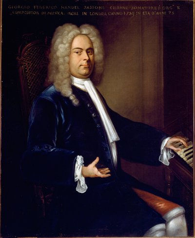 George Frederick Handel (Georg Friedrich Handel autorstwa Balthasar (after) Denner
