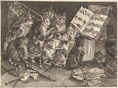Koncert kotów autorstwa Balthasar Anton Dunker