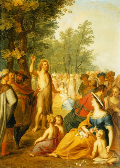 Głoszenie św. Jana Chrzciciela na puszczy, autorstwa Balthasar Beschey