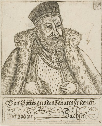 Johann Friedrich, z książąt i elektorów saskich autorstwa Balthasar Jenichen
