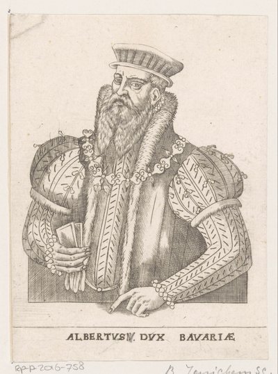 Portret Albrechta V, księcia Bawarii autorstwa Balthasar Jenichen