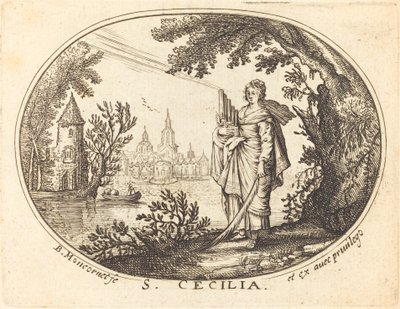 Święta Cecylia w krajobrazie autorstwa Balthasar Moncornet