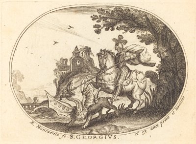 Święty Jerzy i Smok autorstwa Balthasar Moncornet