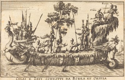 Calai został sprowadzony z Zeti przez Boreę i Oritia autorstwa Balthasar Moncornet after Remigio Cantagallina