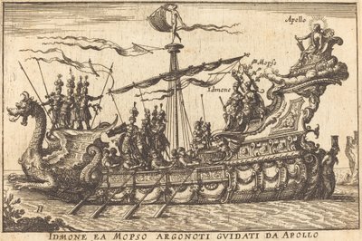 Zidentyfikowano Mopso Argonoti z przewodnikami Apollo autorstwa Balthasar Moncornet after Remigio Cantagallina