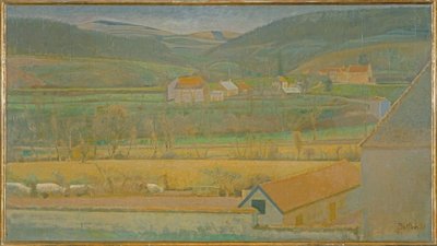 Dolina Yonne autorstwa Balthus Klossowski de Rola