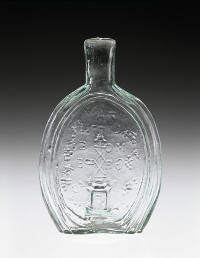 Figurka Kolba, ok. 1847 (szkło bezołowiowe) autorstwa Baltimore Glass Works