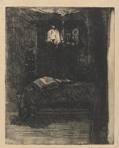 Stół z otwartą książką autorstwa Barbara Elisabeth van Houten (signed by artist)