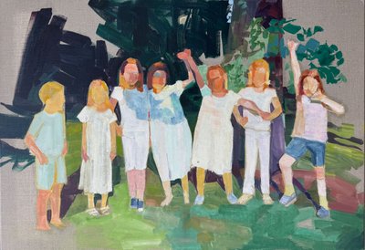 Bittersweet 4, 2025, olej na płótnie lnianym autorstwa Barbara Hoogeweegen