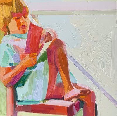 Bez tytułu 7, 2021 (olej na płótnie) autorstwa Barbara Hoogeweegen