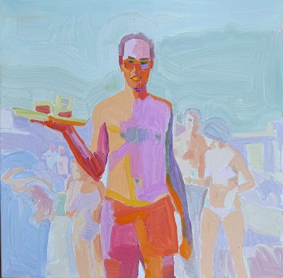 Down the Islands, 2021, olej na płótnie autorstwa Barbara Hoogeweegen