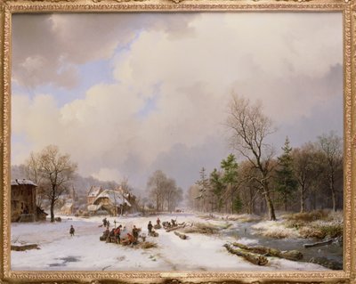 Zimowa scena autorstwa Barend Cornelis Koekkoek