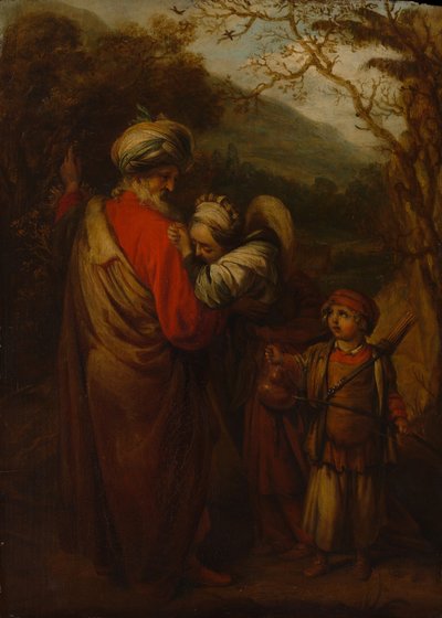 Abraham odprawa Hagar i Ismaela, 1658. autorstwa Barent Fabritius
