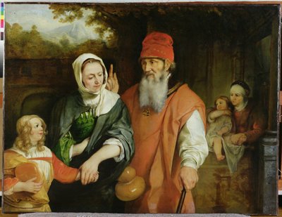 Odrzucenie Hagar autorstwa Barent Fabritius
