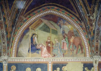 Adoracja Trzech Króli, z serii Scen z Nowego Testamentu autorstwa Barna da Siena