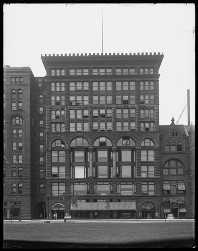 Fine Arts Building, Chicago, Illinois, USA, ok. 1903 (zdjęcie czarno-białe) autorstwa Barnes and Crosby