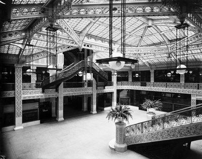 Lobby Rookery Building, Chicago, Illinois, USA autorstwa Barnes and Crosby