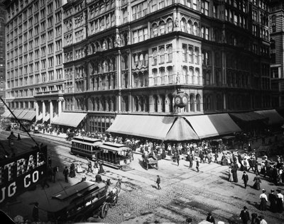 Marshall Field & Company, Chicago, Illinois, USA, ok. 1905 (zdjęcie czarno-białe) autorstwa Barnes and Crosby