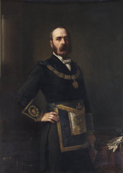 Sir John Braddick Monckton, 1883 r. autorstwa Barnett Samuel Marks
