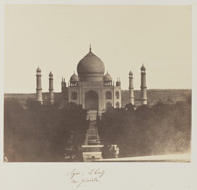 Agra, Taj, widok ogólny autorstwa Baron Alexis de La Grange