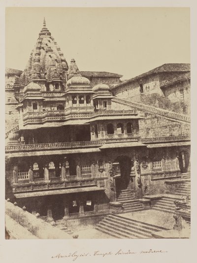 Mundleysir, Temple hindou moderne autorstwa Baron Alexis de La Grange