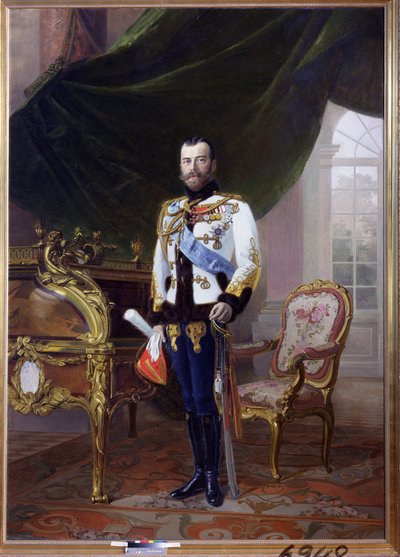 Portret cesarza Mikołaja II (1868-1918) autorstwa Baron Ernest Friedrich von Liphart