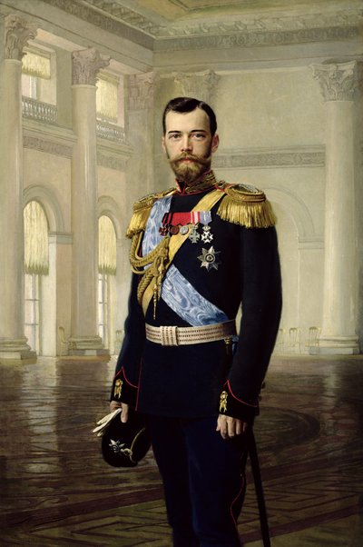 Portret cesarza Mikołaja II autorstwa Baron Ernest Friedrich von Liphart