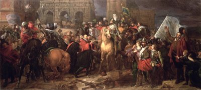Wjazd Henryka IV do Paryża, 22 marca 1594 (namalowany w 1817) autorstwa Baron François Pascal Simon Gérard