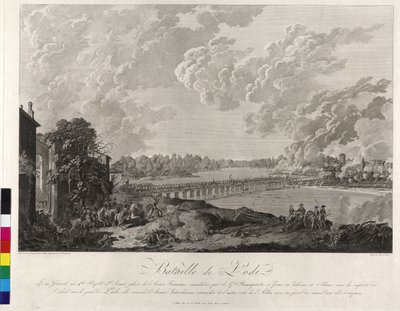 Bitwa pod Lodi 1796 (miedzioryt) autorstwa Baron Louis Albert Bacler d