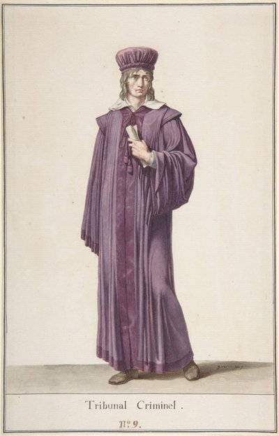 Sędzia Sądu Karnego, c.1798-99 autorstwa Baron Pierre Narcisse Guerin