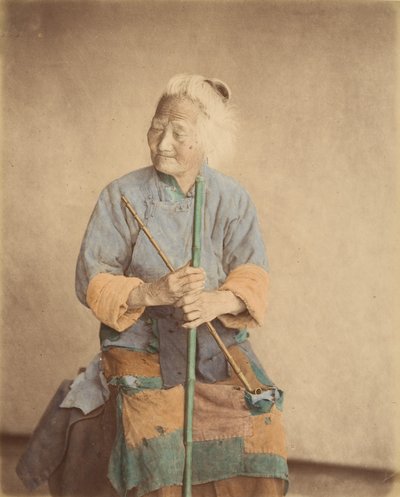 Stary żebrak, lata 70. XIX wieku. autorstwa Baron Raimund von Stillfried