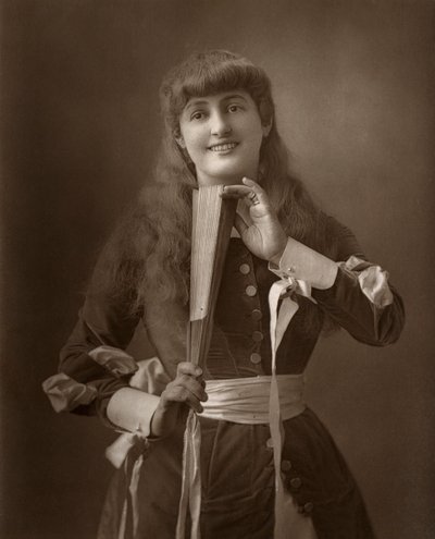 Brytyjska aktorka Alice Atherton w filmie Oliver Grumble, 1886 autorstwa Barraud