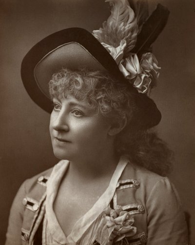 Lydia Thompson, brytyjska tancerka, aktorka i producentka teatralna, 1886 autorstwa Barraud