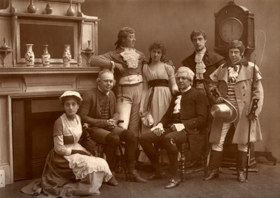 The Vaudeville Company w The Road to Ruin, w Teatrze Vaudeville, Londyn, 1886 autorstwa Barraud