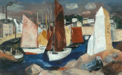 Port Concarneau (olej na płótnie) autorstwa Barry Craig