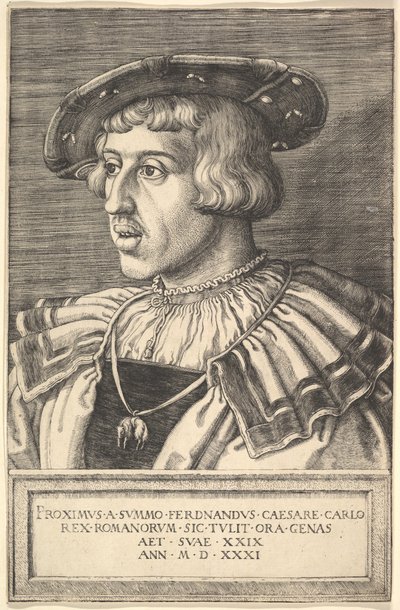 Cesarz Ferdynand I, XVI wiek. autorstwa Barthel Beham